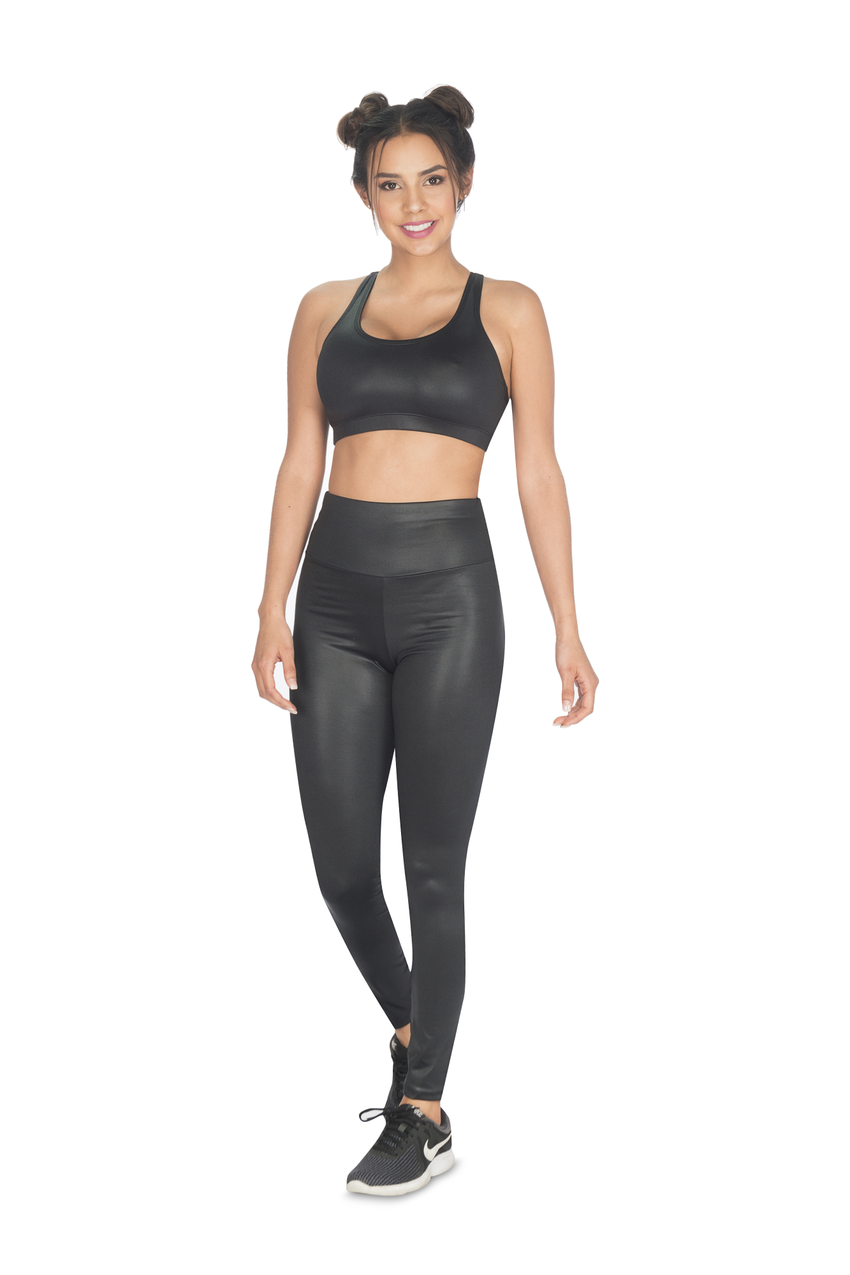 Evandra Shiny high-waisted leggings including tummy control